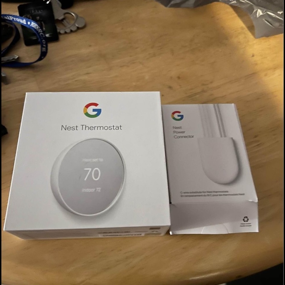 Google Nest Thermostat and Power Connector